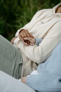 Close up of a Couple Holding Hands